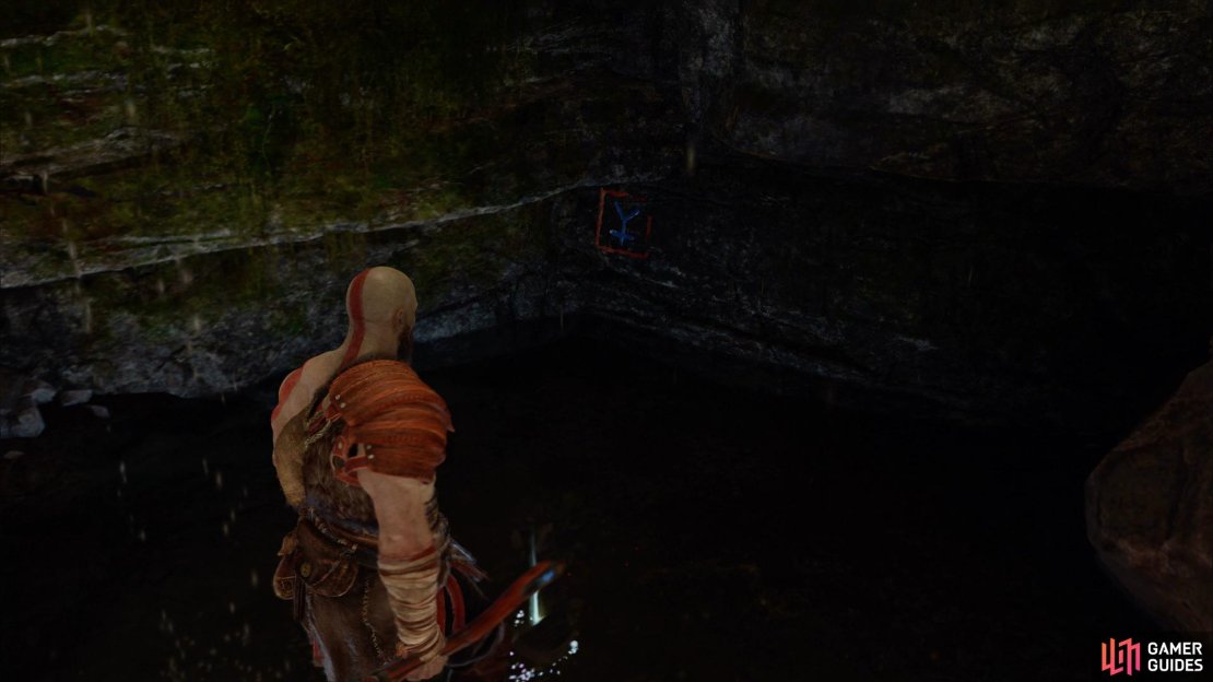 After you pass through the rune door, take a left at the fork to find Artefact