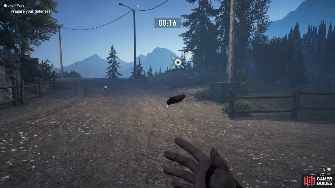 Toss some Proximity Explosives on the path to the north.