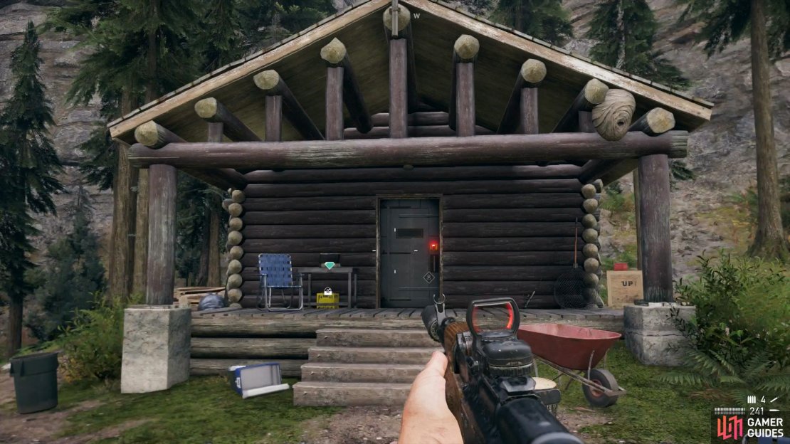 Head west of Stone Ridge Chalet to find Dansky Cabin