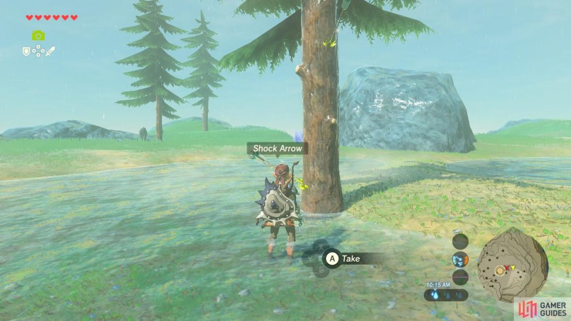 You can find lots of Shock Arrows from the Lynel&rsquo;s Lair.