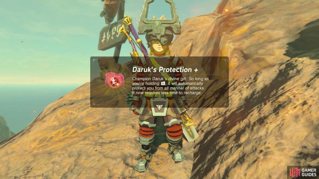 Yay! Less recharge on Daruk&rsquo;s Protection.