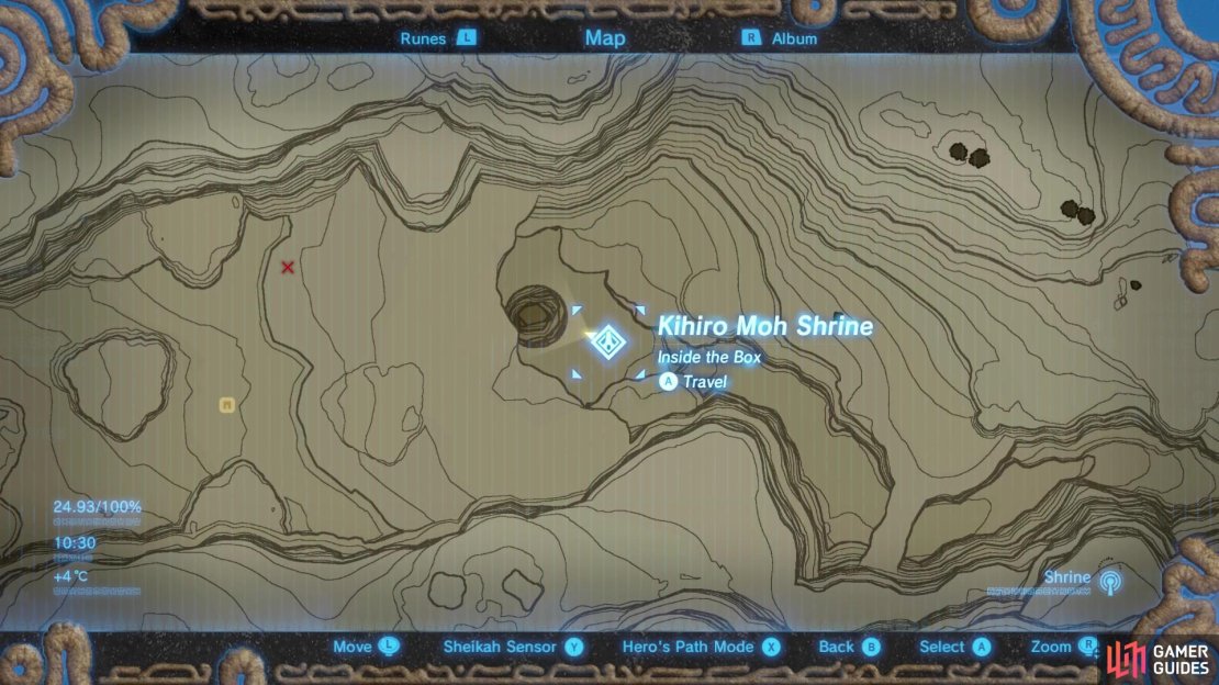 This shrine is found near the pit at Yiga Clan Hideout once you&rsquo;ve retrieved the orb.