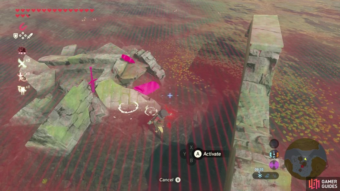 Midna&rsquo;s Helmet is found at Sage Temple Ruins.