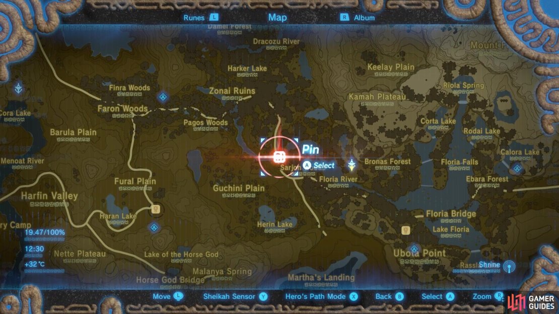 The second piece of Dark Armor is found beneath Sarjon Bridge. 