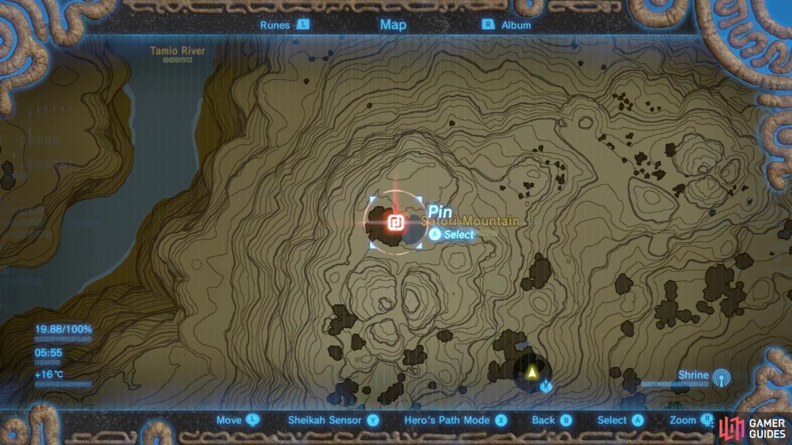The Bridle is found at the top of Satori Mountain.