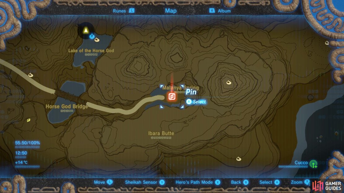 The Horse God fountain in the Faron region.