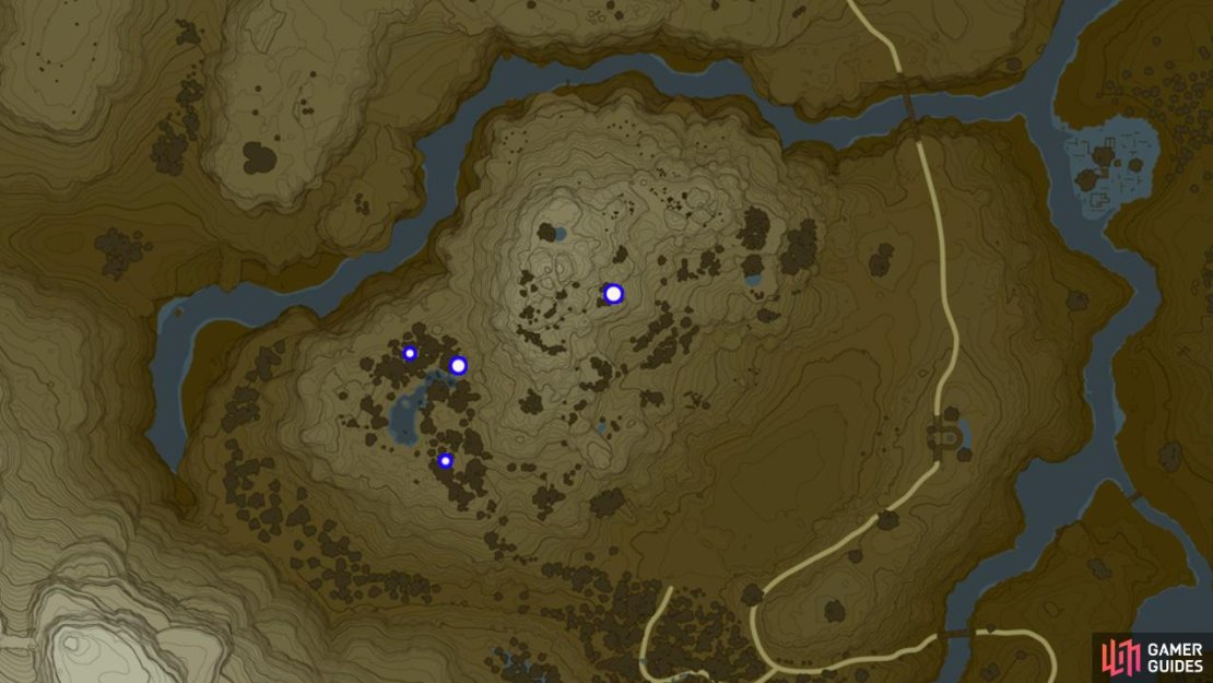 Hearty Durian locations on Satori Mountain.