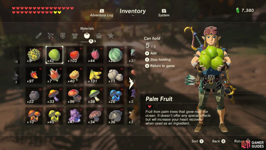 Link can&rsquo;t hold all these palm fruit!