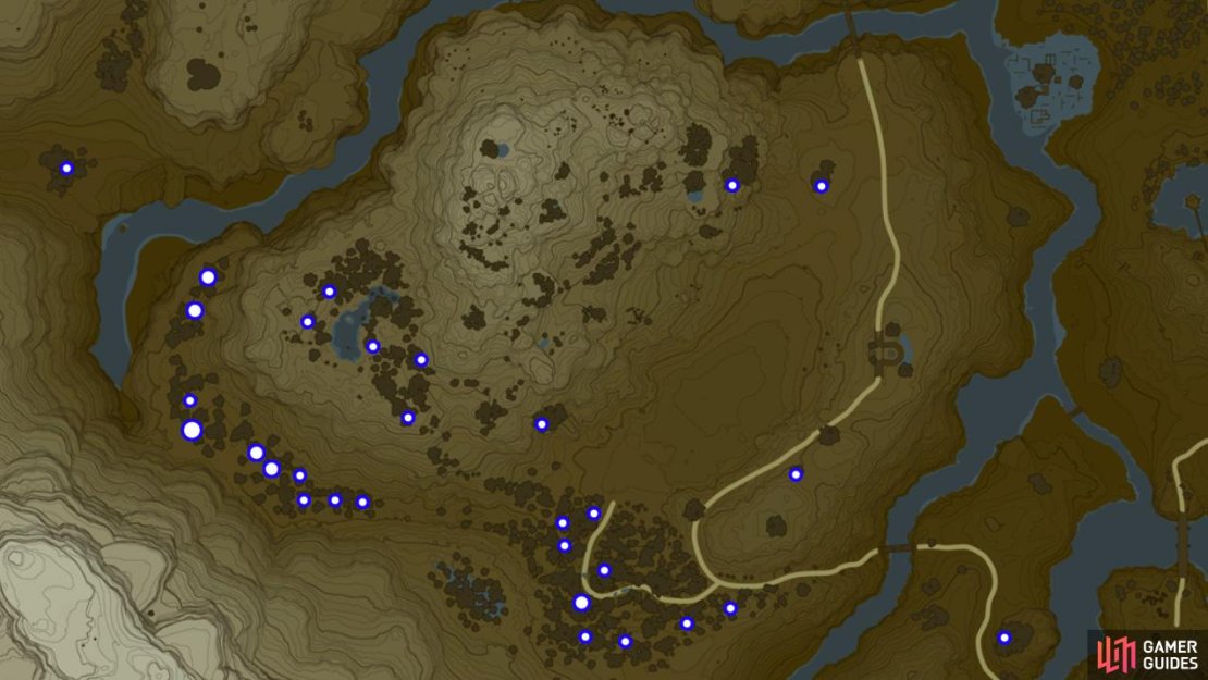 Stamella Shroom locations at Satori Mountain.