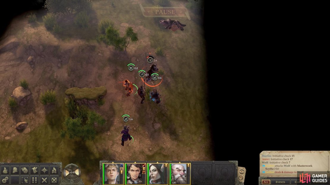 Kill the wolf that stands over the body of its fallen comrade.