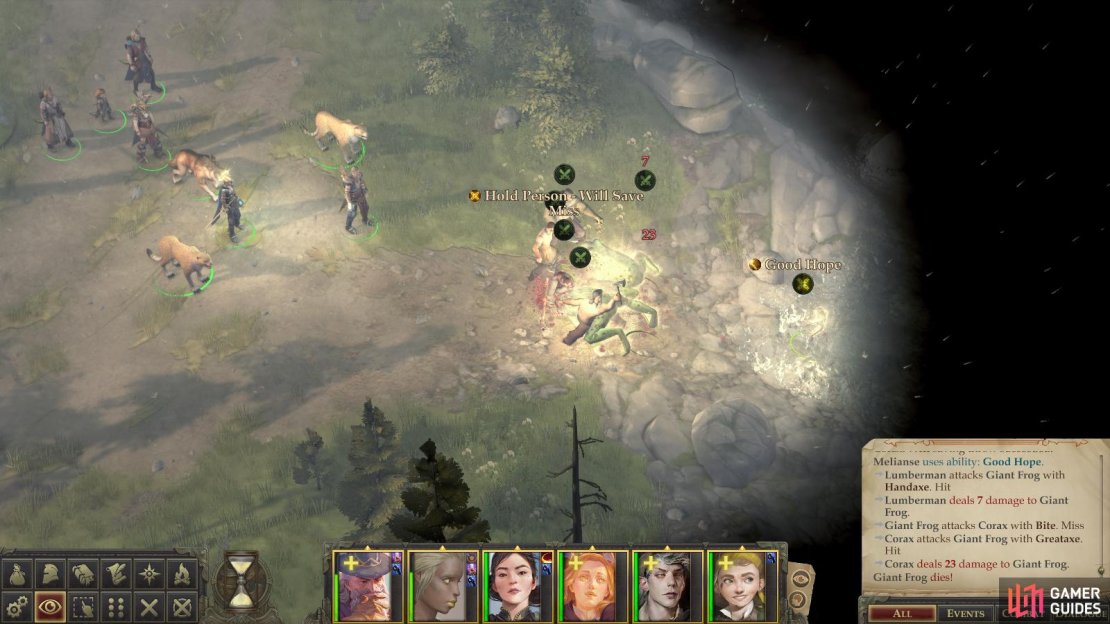 Choose to remain neutral and you let the lumberjacks and the fey work it out themselves.
