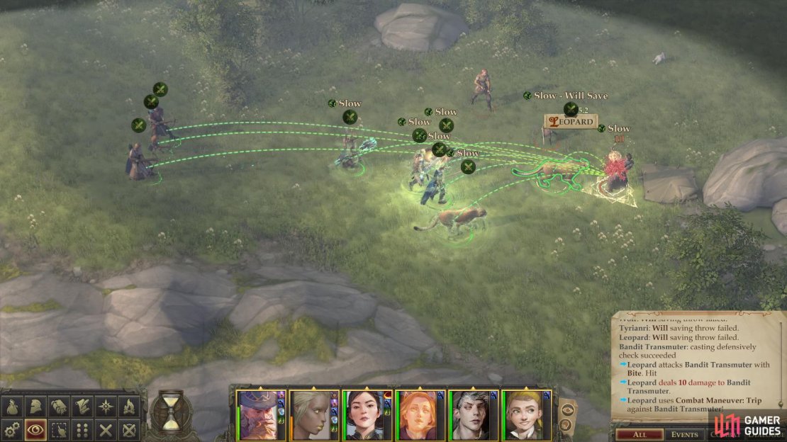 Rush the Bandit Transmuter to keep them from casting Slow.