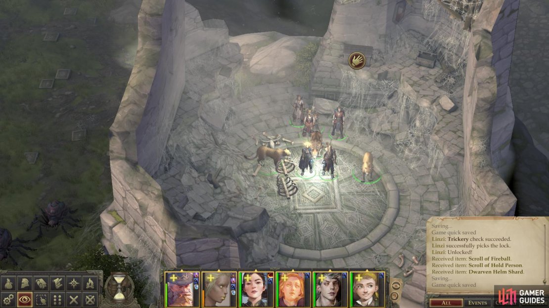 A chest looms just out of reach in the ruined watchtower.