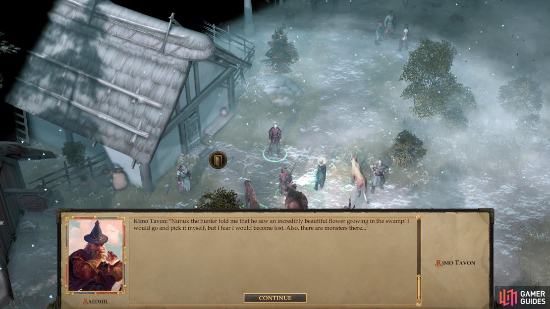 Talk to Kimo Tavon in your village in the Northern Narlmarches to start this quest.
