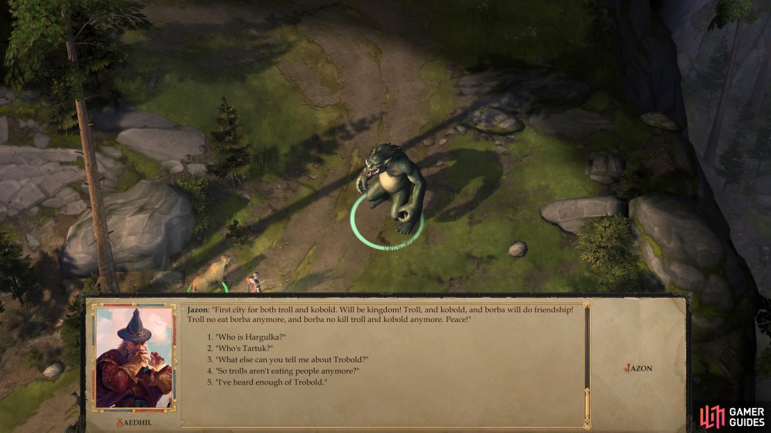 When you arrive at the Dwarven Ruins you&rsquo;ll be greeted by a rather friendly troll named Jazon.