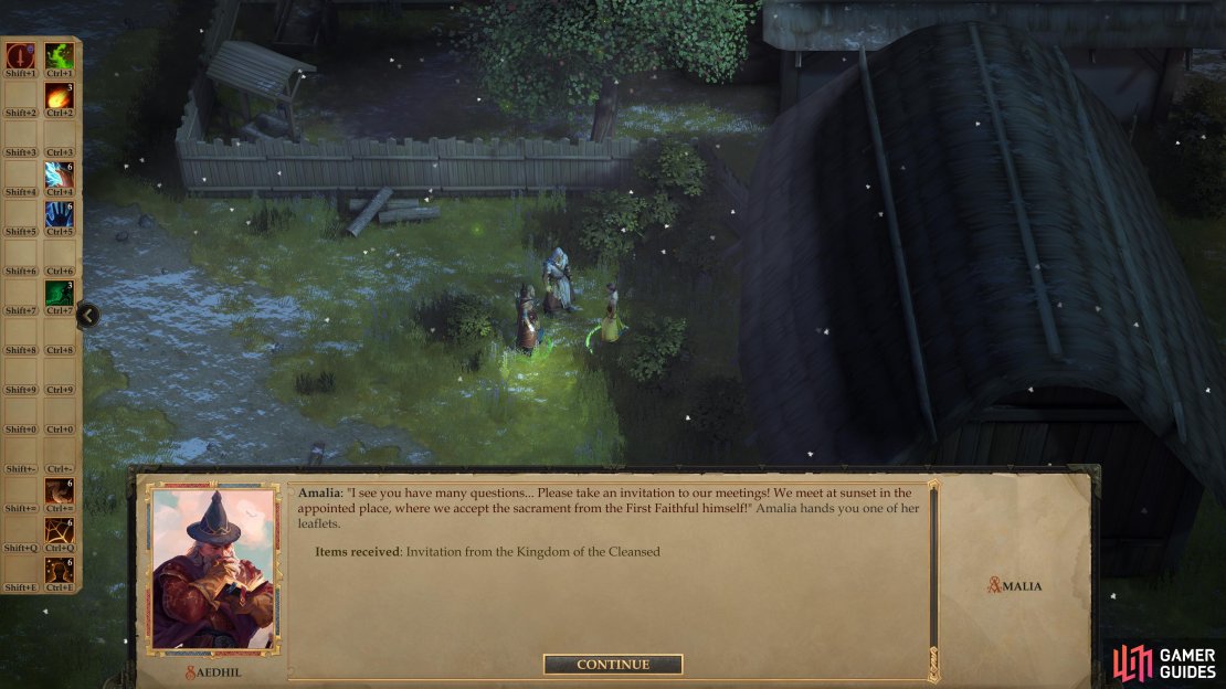 You can learn the cult&rsquo;s location from Amalia.
