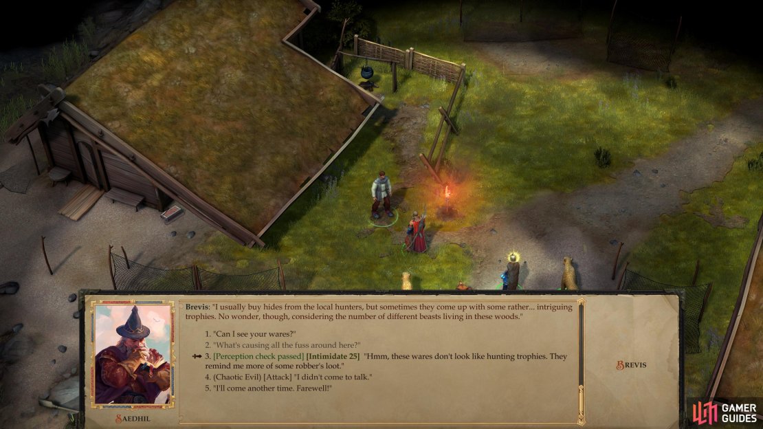 You can force Brevis to reveal his illicit dealings.