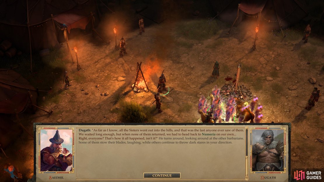 If you earned their respect, Dugah and his allies will ignore the Defaced Sister&rsquo;s call to arms.