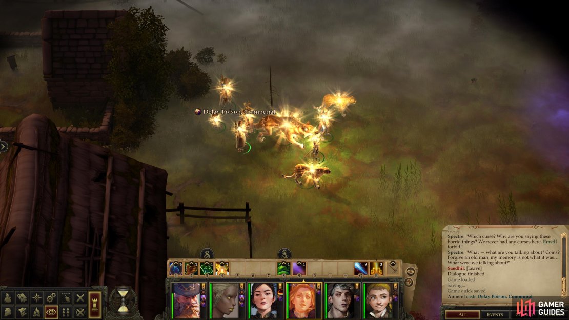 Buff up with Delay Poison do you can ignore the poison mist.
