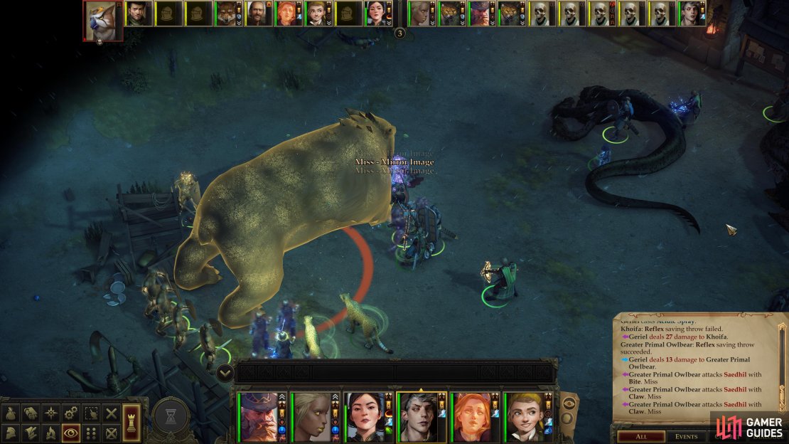 The massive owlbear&rsquo;s attacks are potent enough to challenge all but the most well-protected of tanks.