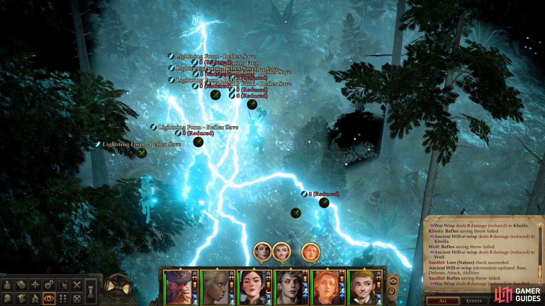 Fight a group of Wisps led by an Ancient Wisp,