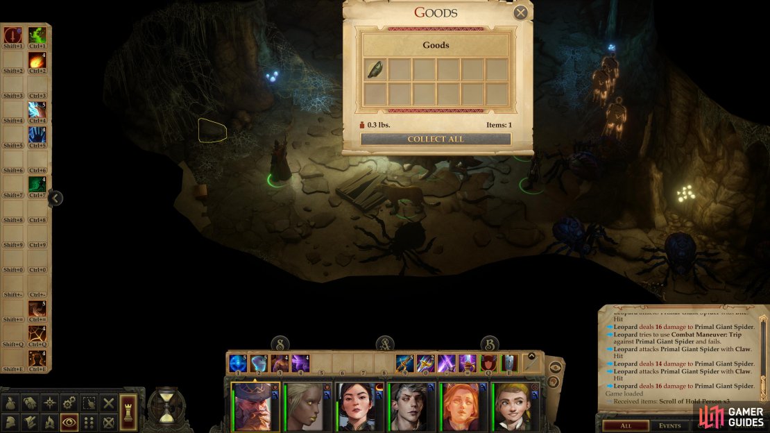 After the spider ambush, grab a &ldquo;Shard of Knight&rsquo;s Bracer&rdquo;,