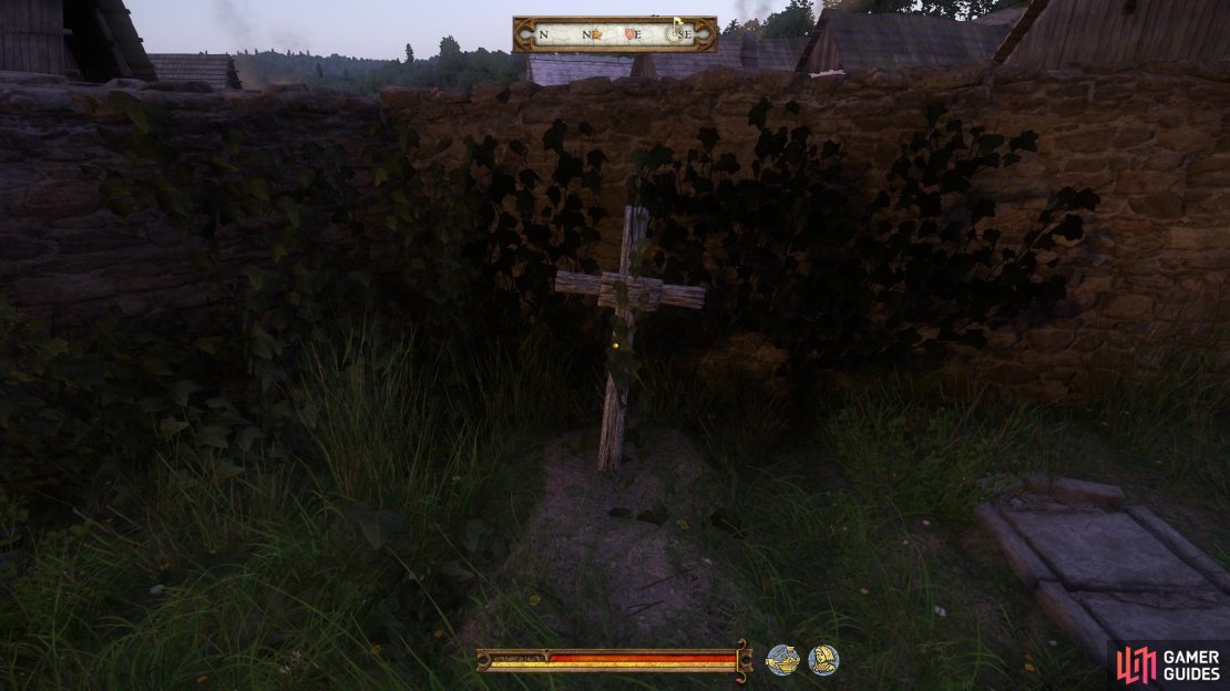 You will find Alois&rsquo;s grave in the small churchyard in the south of Sasau.