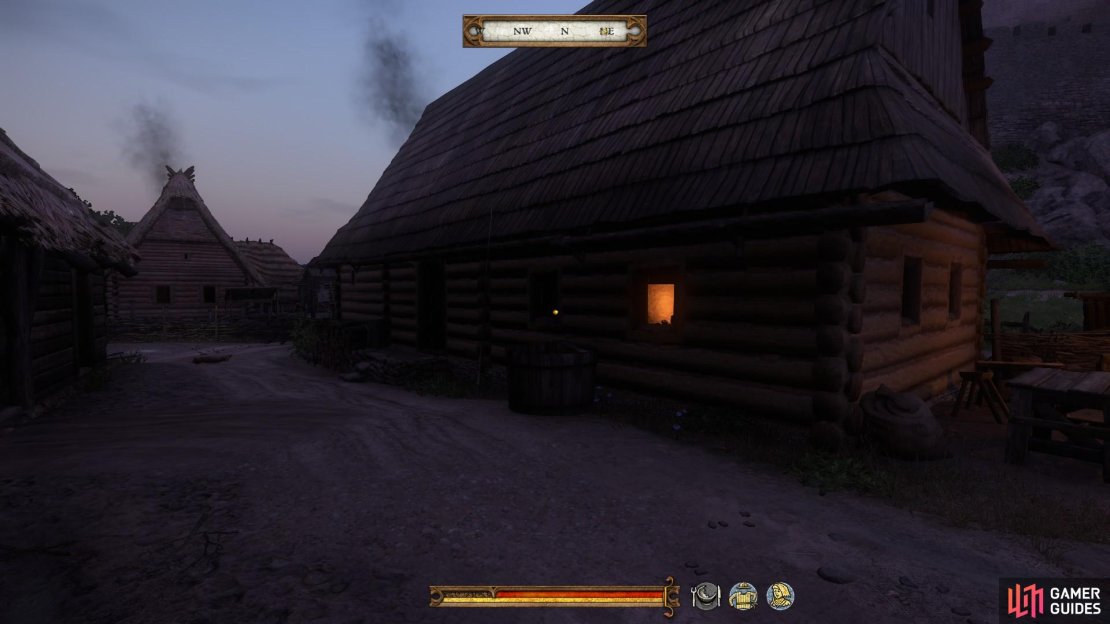 The Talmberg blacksmith&rsquo;s house from the outside.