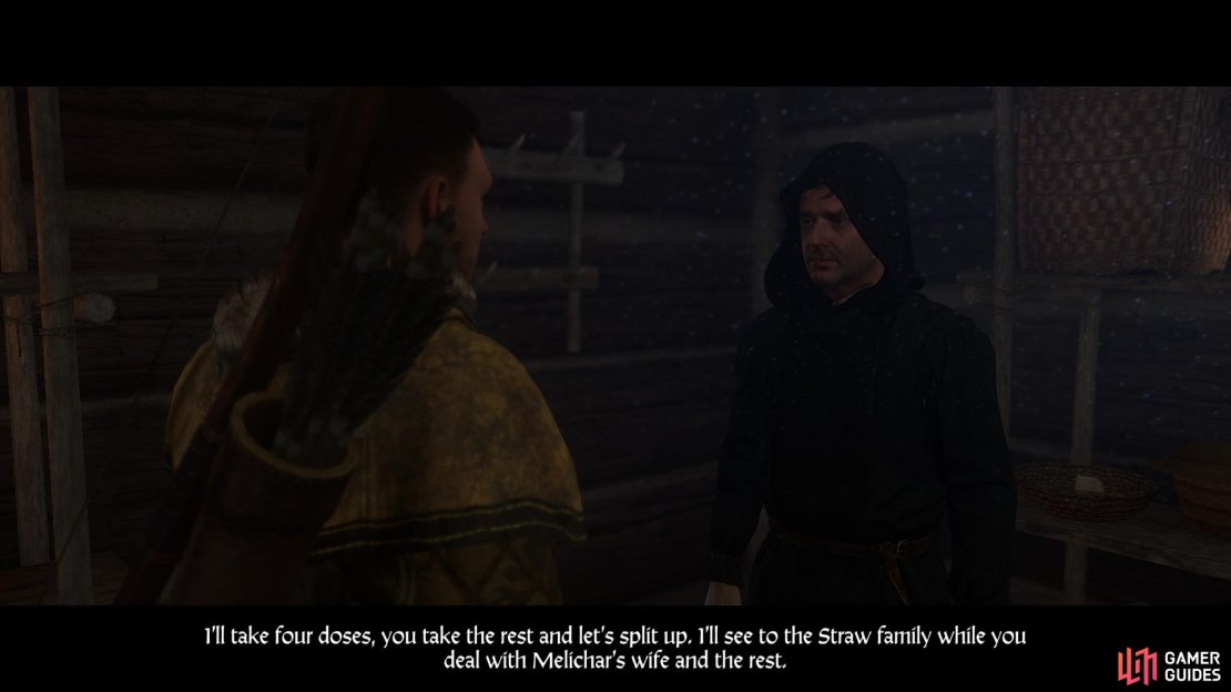 When you arrive in Merhojed speak to Brother Nicodemus, who can be found in Old Straw&rsquo;s house.