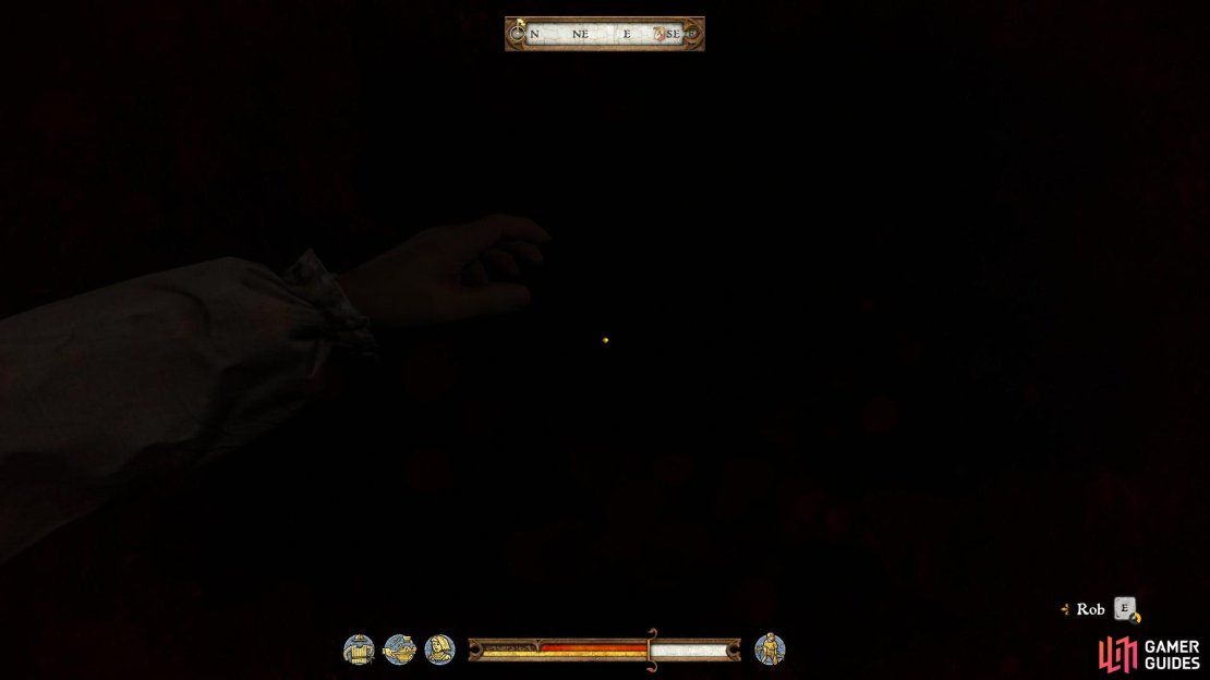 Look out for the &lsquo;rob&rsquo; icon in the bottom right of the screen to know when you have found the chest. 