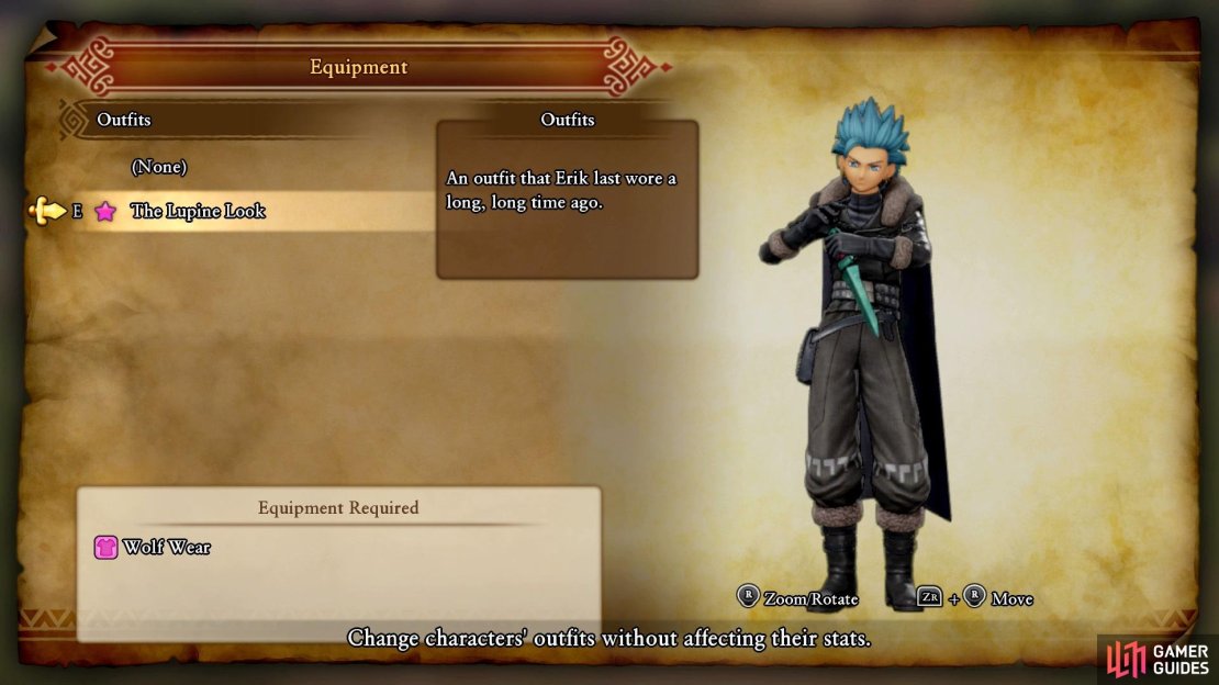 The Lupine Look costume for Erik