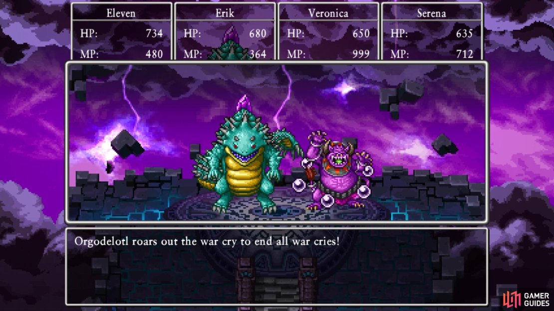Orgodelotl&rsquo;s war cry will also damage your party