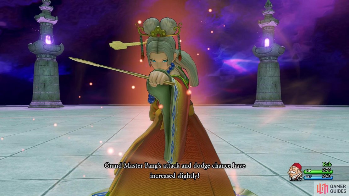 Pang does physical attacks while in this stance