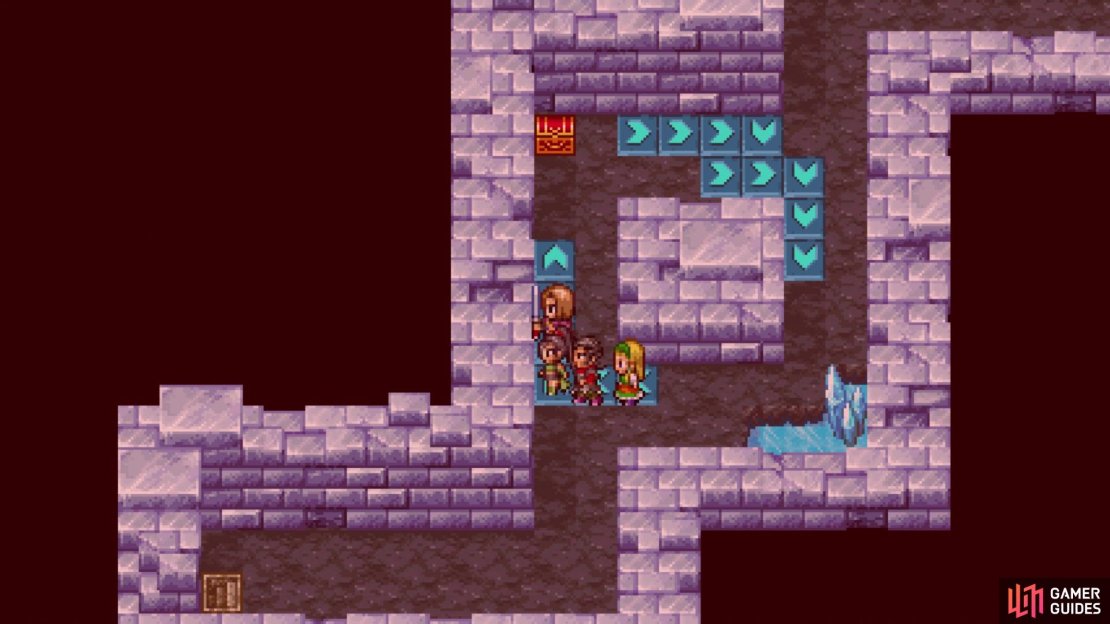 Once you step on any of the arrows, you&rsquo;re stuck until the end of its path