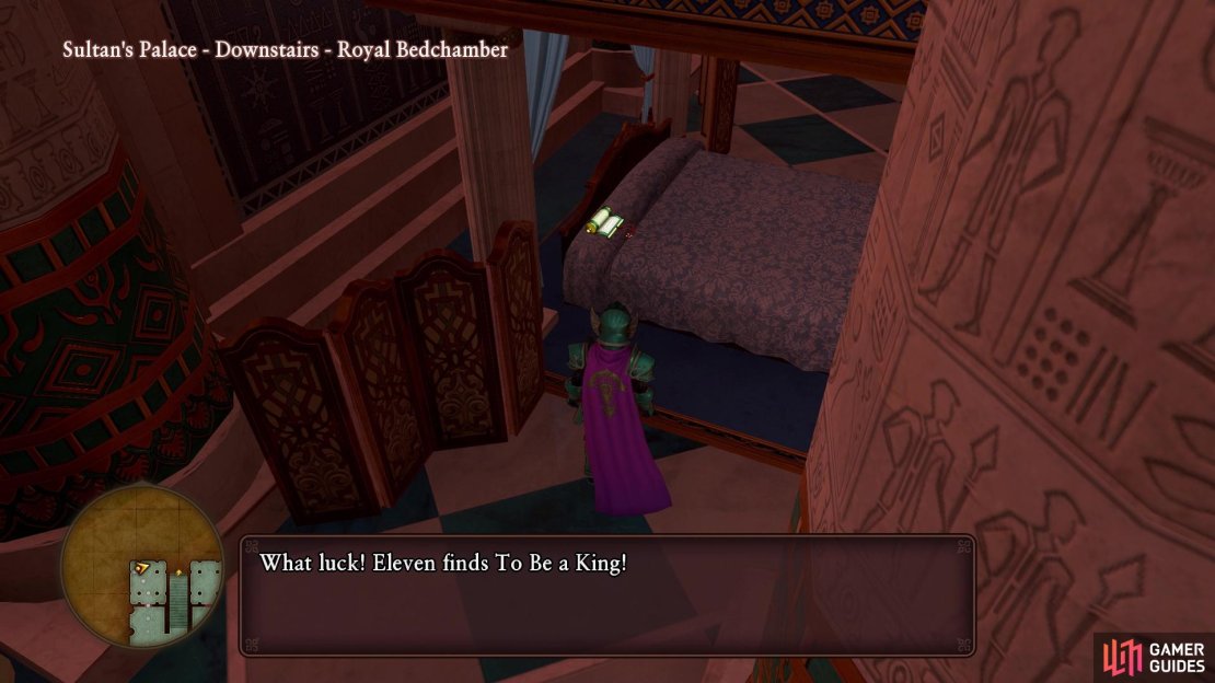 The book you need is in the Sultan&rsquo;s bedchamber in Gallopolis
