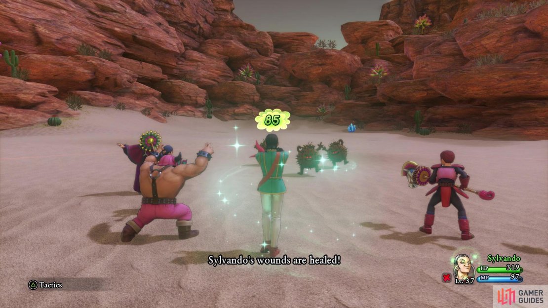 The priest has access to healing spells