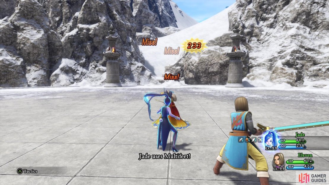 A lot of your attacks will miss during the Swordsman&rsquo;s Stance