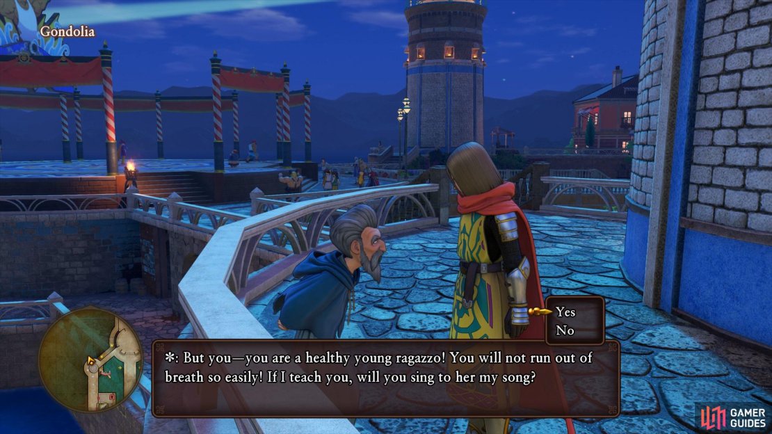 You&rsquo;ll find the song in Gondolia by the north-west tower.