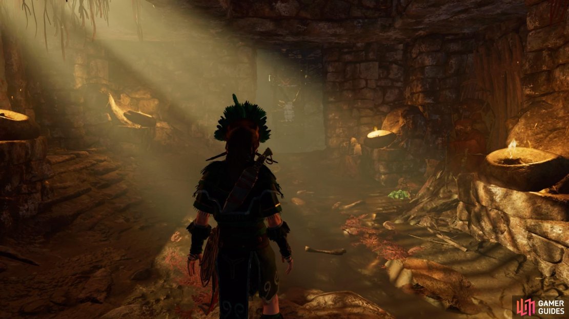 Slide into the chamber below