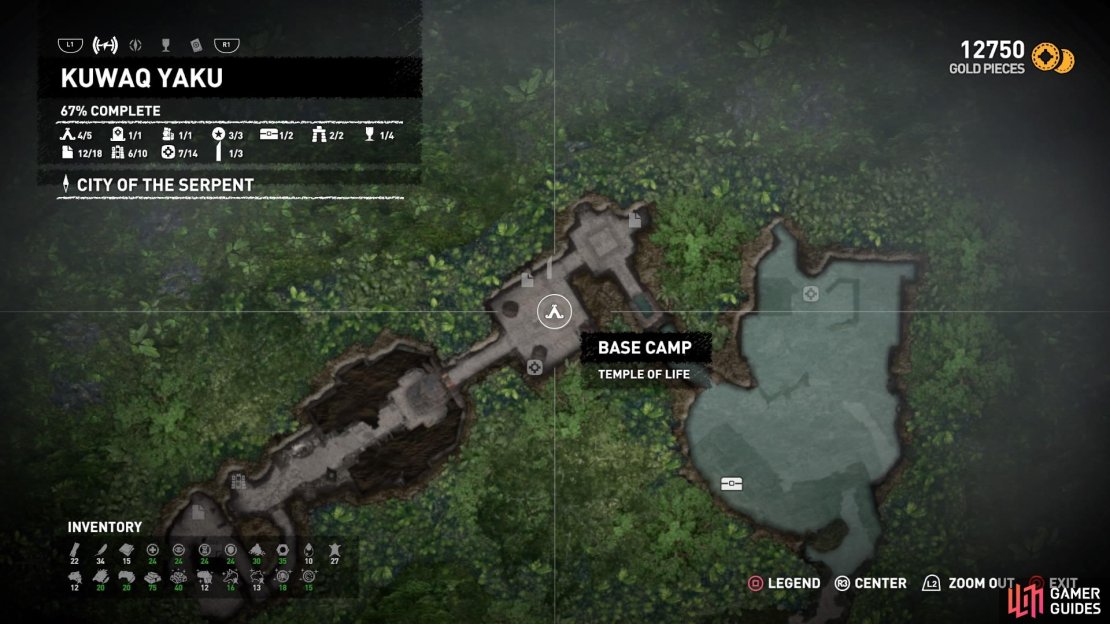 Begin at the Temple of Life Base Camp