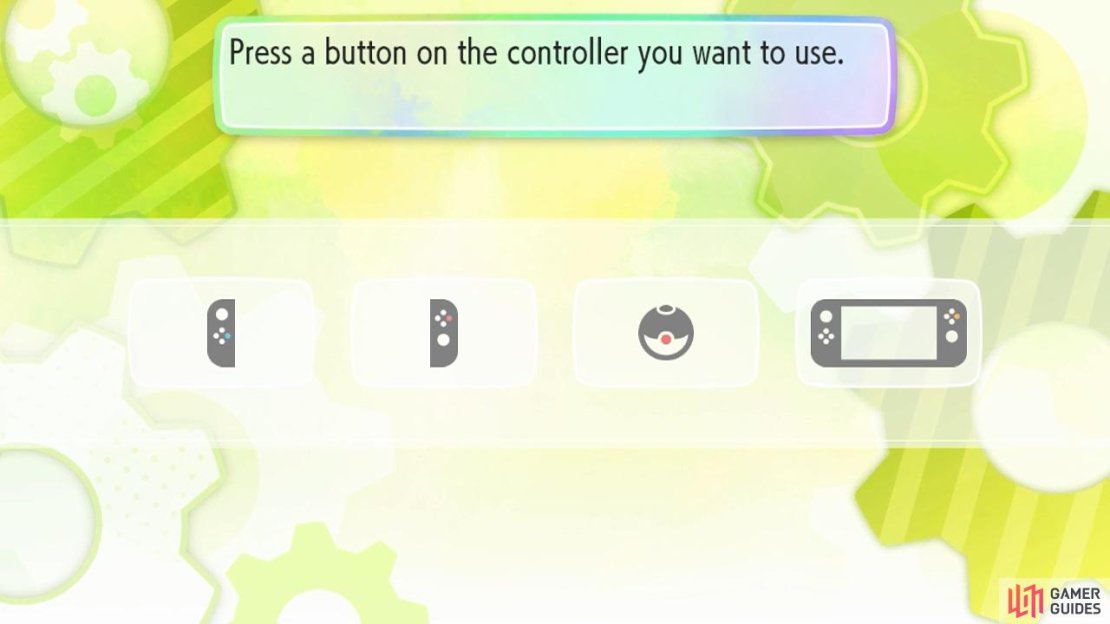 Before you can choose a Pok&eacute;mon, you&rsquo;ll be choosing a control scheme!