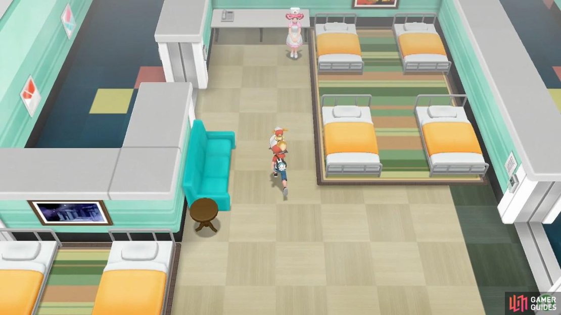 Go see the nurse if your Pok&eacute;mon need healing.
