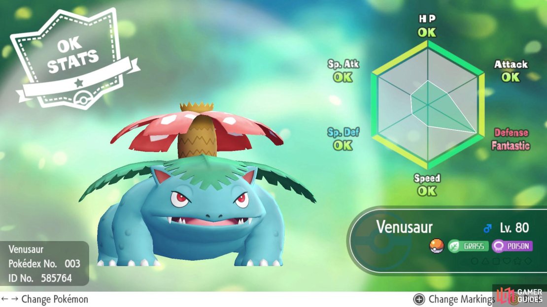It turns out our Venusaur has fantastic Defense, but the rest of its stats are lackluster&hellip;