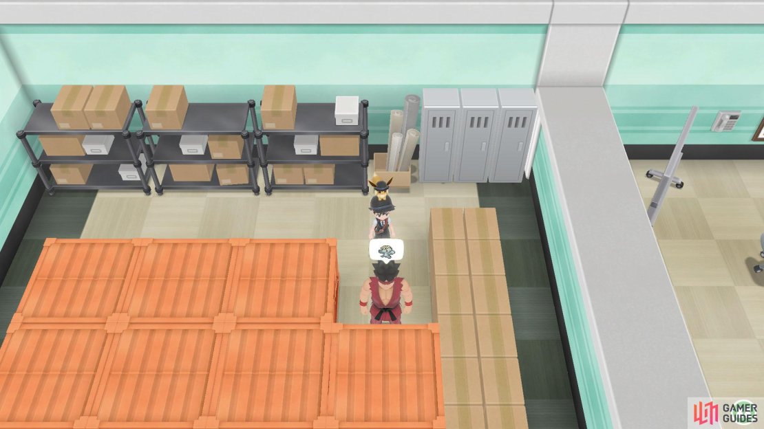 066 Machop - Silph Co.: Floor 4, in room with boxes. 