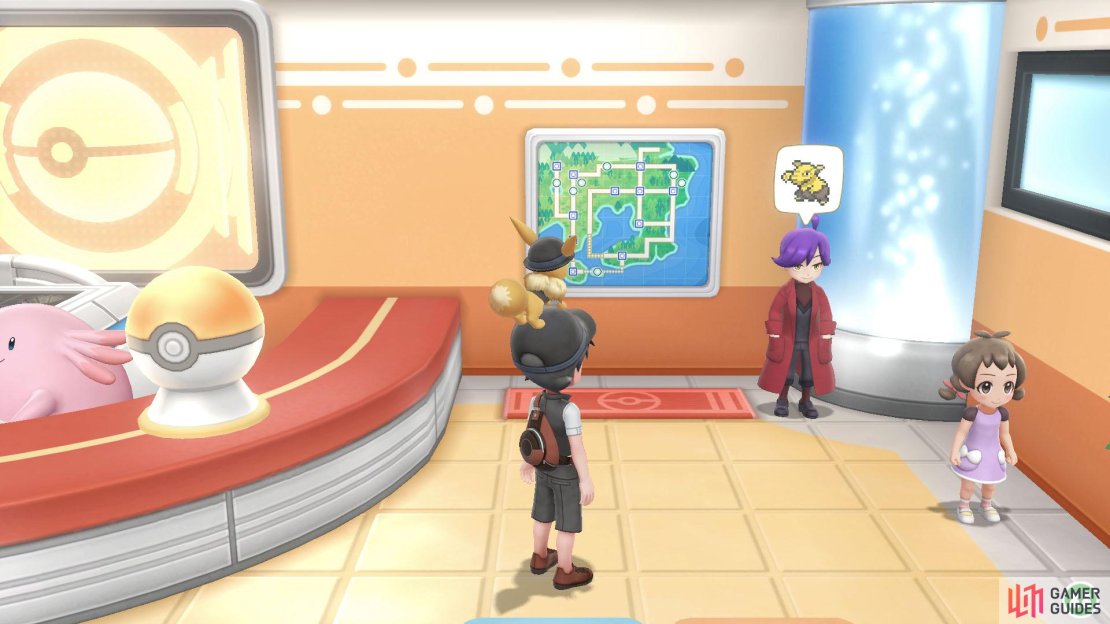 096 Drowzee - Viridian City: Inside Pok&eacute;mon Center. 