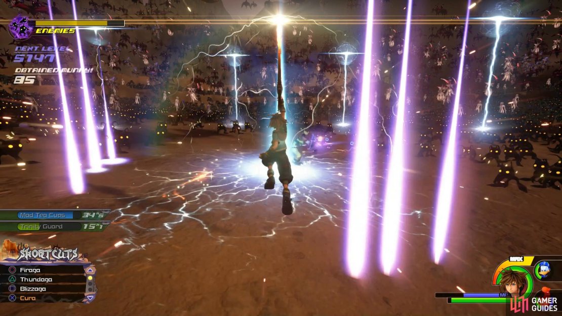 Thundaga is useful for hitting large chunks of enemies at once.