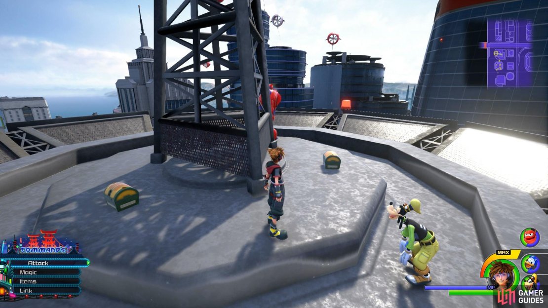 You&rsquo;ll find these three chests on the roof of the building near the western exit.