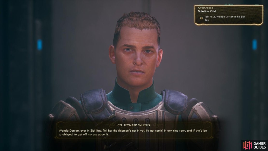 Corporal Leonard Wheeler will refer you to one Wanda Dorsett