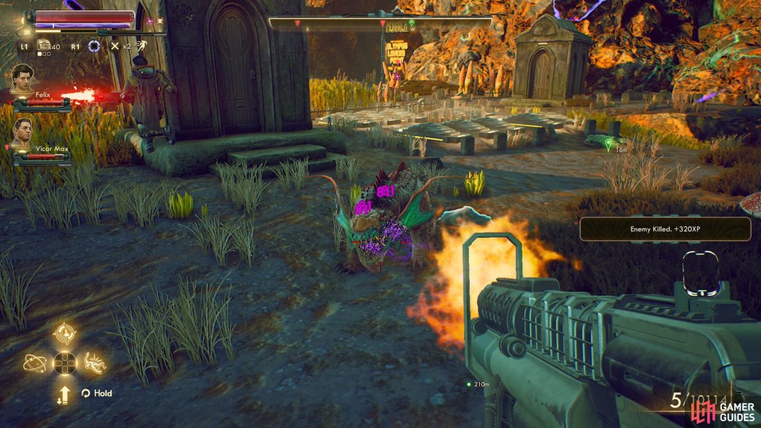 If you’re feeling more adventurous, head into the ruins south of Stellar Bay, kill some raptidons