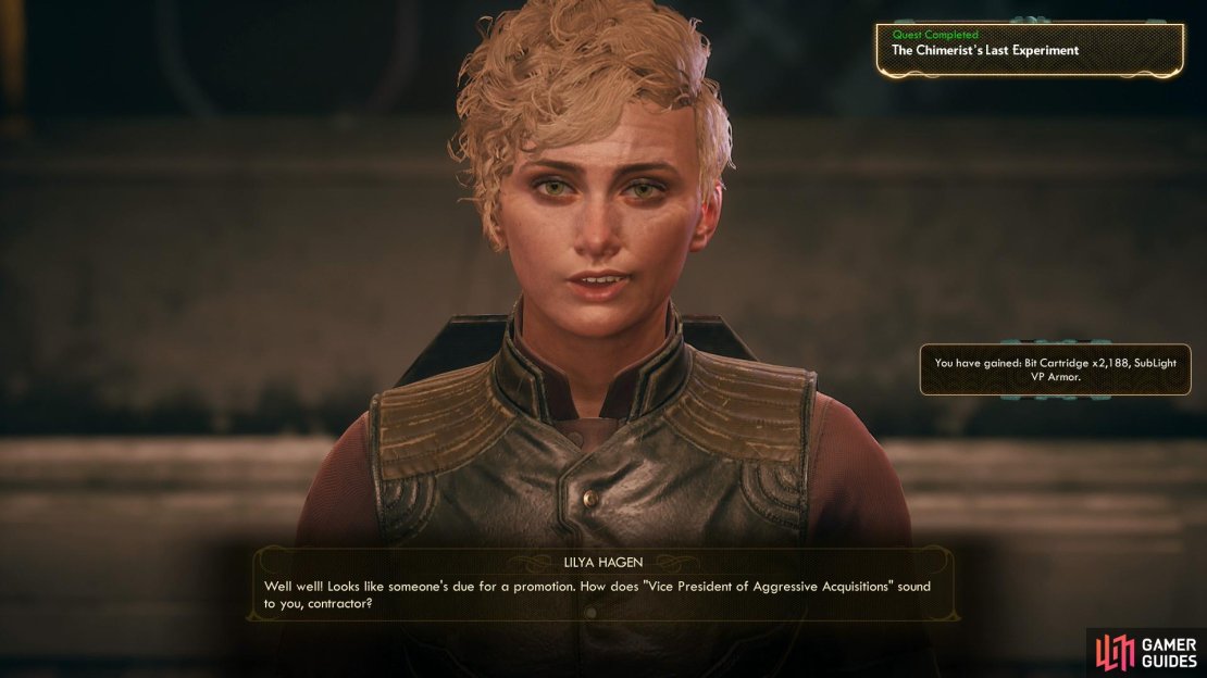 If you killed Chartrand, Hagen will be happy with your work,